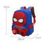 Imagem de Mochila Infantil Spiderman Criança Prezinho Escola Desenho do tecido Azul Personagem Homem Aranha Importada Original