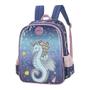 Imagem de Mochila Infantil Up4you Azul Cavalo Marinho Luxcel Original