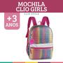 Imagem de Mochila Juvenil Colorida Arco-Íris Feminina Escolar Clio