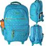 Imagem de Mochila Juvenil com Rodinhas MHC3173 - Preta - 46x33x23 cm