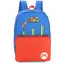 Imagem de  Mochila Juvenil Costas + Lancheira Térmica Super Mario Bros - Azul