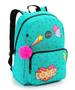 Imagem de Mochila Juvenil Feminina Color Up Love Em Crinkle Com Pompom - Seanite