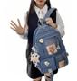 Imagem de Mochila Juvenil Feminina Para Personalizar Usando Chaveiros Lançamento Top Moda Blogueira Escolar Compartimento Notebook