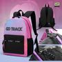 Imagem de Mochila Juvenil Go Track Espaçosa, Moderna E Resistente Isibrás