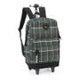Imagem de Mochila Juvenil Xadrez com Rodinhas e Alças - Luxcel