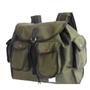Imagem de Mochila lona camping pesca ferramentas em lona 4 bolsos G verde Ref. 0002 COM ESTOJO