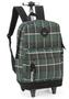 Imagem de Mochila Luxcel de Rodinha Up4you Xadrez Verde C/ Chaveiro