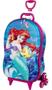 Imagem de Mochila Malinha 3d Escolar Meninas Sereia Ariel 3 Rodinhas G