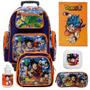 Imagem de Mochila Masculina Escolar Dragon Ball De Rodinha + Itens