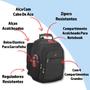 Mochila Masculina Faculdade Impermeável Resistente Grande Alça de Aço Escola Faculdade - i fast Imagem de Mochila Masculina Faculdade Impermeável Resistente Grande Alça de Aço Escola Faculdade
