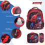 Imagem de Mochila Masculina Infantil Costa Spider Man Lancheira Estojo