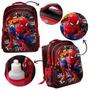 Imagem de Mochila Masculina Infantil Costa Spider Man Preta E Vermelha