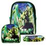 Imagem de Mochila Masculina Infantil Escolar Hulk Lancheira Estojo