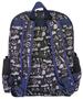 Imagem de Mochila Masculina Infantil LS Carros Racing Preta Grande Com 4 Divisões - MO4237