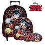 Imagem de Mochila Masculina Mickey Carrinho Lancheira Infantil Barata