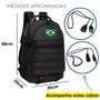 Imagem de mochila masculina militar cabo de aço com entrada usb fone 45l reforçada impermeavel escolha a sua