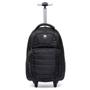 Imagem de Mochila Masculina Rodinhas Antifurto Executiva Notebook 360 Cor Preto Desenho Do Tecido Liso