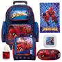 Imagem de Mochila Masculino de Rodinha Resistente Spider Man c/ Itens