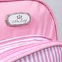 Imagem de Mochila maternidade premium bolso listras rosa