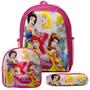 Imagem de Mochila Menina Infantil Princesas Disney Lancheira Estojo