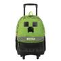 Imagem de Mochila Minecraft Creeper rodas Infantil G Sestini Meninos