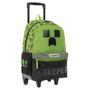 Imagem de Mochila Minecraft Creeper Sestini - 19L - Com Carrinho