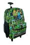 Imagem de Mochila MInecraft games Rodinhas Bolsa Infantil escolar juvenil masculina feminina