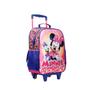 Imagem de Mochila Minnie Mouse Bolsa Escolar Rosa Mala Rodinhas Disney