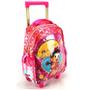 Imagem de Mochila Mochilete Infantil Rosinha Liberty Tam M Rodinhas Escolar Meninas