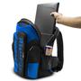 Imagem de Mochila Mod. Edition 02 em Nylon Compartimento Notebook Zíperes Reforçados Diversos Bolsos Azul Pro Tork MC-37PTAZ