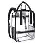 Imagem de Mochila mommore Heavy Duty Clear 16” transparente preta