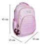 Imagem de Mochila Notebook 15 Feminina Escolar M3986 Rosa Metalizada