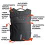 Imagem de Mochila Notebook 17 Cadeado Usb Gomo Massagem Com Capa A900