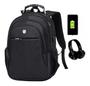 Imagem de Mochila Notebook Entrada Usb Fone Masculina Feminina Yepp