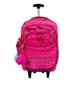 Imagem de Mochila Notebook Feminina com Rodinhas Reforçada M4262 Rosa + Chaveiro