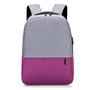 Imagem de Mochila Notebook Impermeavel 15.6 Com Usb - Cinza E Rosa