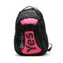 Imagem de Mochila Notebook Yes Com 3 Bolsos Grande Preto/Rosa