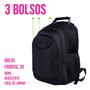 Imagem de Mochila P/ Faculdade Trabalho Escolar Viagem C/ Compartimento Interno P/ Notebook Reforçada Resistente Compacta Versátil