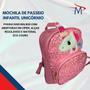Imagem de Mochila Paetê com Bolsa Transversal Infantil Unicórnio
