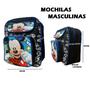 Imagem de Mochila Para Costas Meninos Personagens Infantis Bolsos Para Lápis e Garrafa