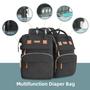 Imagem de Mochila para Fraldas ISMGN Preta 25L com Trocador