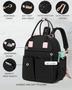 Imagem de Mochila para Fraldas LORADI Média - Resistente à Água - Preta