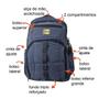 Imagem de Mochila Para Notebook 17 De Lona 6108 + Capa