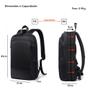 Imagem de Mochila Para Notebook Com Couro Slim E Expansível Até 20l