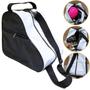 Imagem de Mochila Para Patins Quad Inline Bolsa Material sintético Preta / Branca