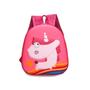 Imagem de Mochila Pequena Bichinhos Alto Relevo Infantil Viagem Passeio Escolar Menina Menino Colorida