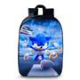 Imagem de Mochila Pequena Pré-escolar Sonic O Ouriço Azul e Seus Anéis Creche Ate Primeiro Ano Novidade