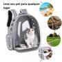 Imagem de Mochila Pet Acrílico Visão Panorâmico Astronauta Color Dog Cat