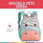 Imagem de Mochila Pets Zebra Escolar Infantil Bichinhos Lúdica Clio