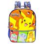 Imagem de Mochila Pokémon Alças Infantil Com Estojo Triplo Kit Escolar